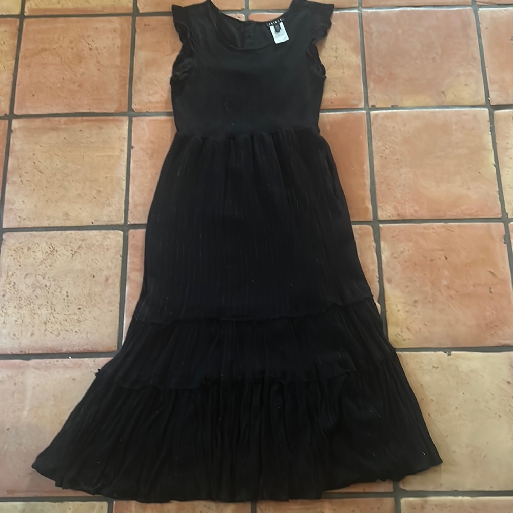 Black boho dress size Medium.